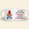 I Just Want To Be Happy, Gift For Couple, Personalized Mug, Funny Couple Mug, Couple Gift