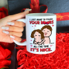 I Just Want To Touch Your Boobs All The Time Personalized Mug, Funny Couple Gift