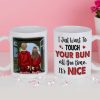 I Just Want To Touch Your Bun All The Time - Gift For Couples, Personalized Mug