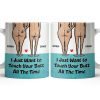 I Just Want To Touch Your Butt All The Time, Couple and Heart Design - Personalized Custom Coffee Mug - CPL1157_MG