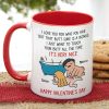 I Just Want To Touch Your Butt All The Time, Personalized Accent Mug, Funny Couple Gifts