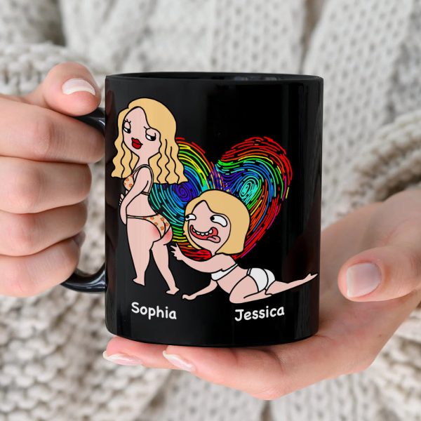 I Just Want To Touch Your Butt- Gift For Couple- Personalized Coffee Mug- Funny Couple