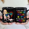 I Just Want To Touch Your Butt- Gift For Couple- Personalized Coffee Mug- Funny Couple