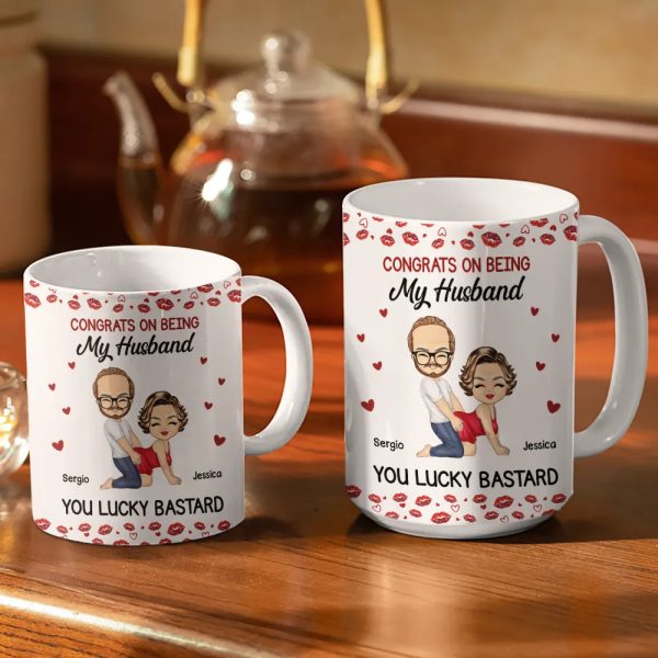 I Licked It So It's Mine - Personalized White Edge-to-Edge Mug