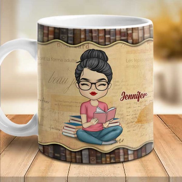 I Like Books And Coffee And Maybe 3 People - Personalized Mug