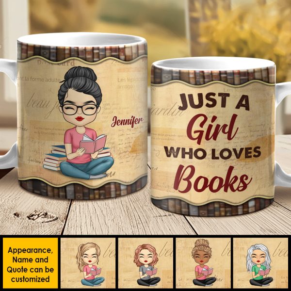 I Like Books And Coffee And Maybe 3 People - Personalized Mug