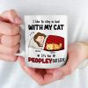 I Like To Stay In Bed With My Pets - Dog & Cat Personalized Custom Mug - Gift For Pet Owners, Pet Lovers