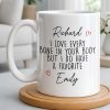 I Love Every Bone In Your Body, Favorite Hearts Design - Personalized Custom Coffee Mug - CPL1294_MG