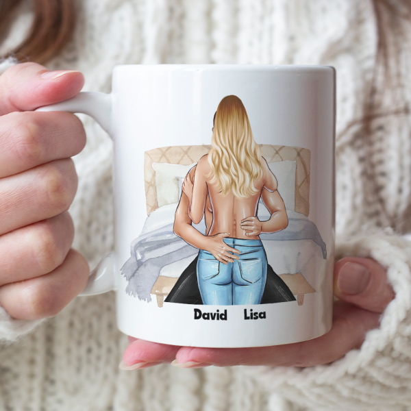 I Love Every Bone In Your Body, Naughty Couple Make Love Happy Valentine's Day White Mug