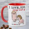 I Love Every Inch Of You, Gift For Couple, Personalized Tumbler, Funny Couple Tumbler, Anniversary Gift