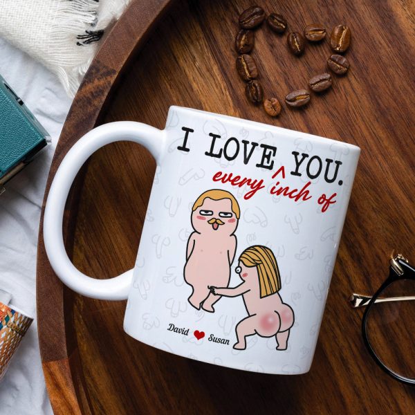 I Love Every Inch Of You, Gift For Couple, Personalized Tumbler, Funny Couple Tumbler, Anniversary Gift