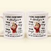 I Love Everything About You - Personalized Mug