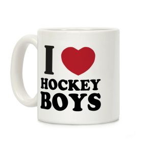 I Love Hockey Boys Coffee Mug