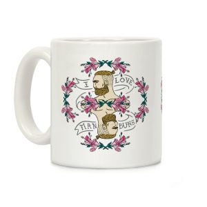 I Love Man Buns Coffee Mug