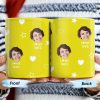 I Love My Wife Personalized Photo Mug With Hearts And Stars - Personalized Custom Coffee Mug - WIF031_MG