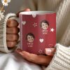 I Love My Wife Personalized Photo Mug With Hearts And Stars - Personalized Custom Coffee Mug - WIF031_MG