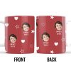 I Love My Wife Personalized Photo Mug With Hearts And Stars - Personalized Custom Coffee Mug - WIF031_MG