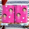 I Love My Wife Personalized Photo Mug With Hearts And Stars - Personalized Custom Coffee Mug - WIF031_MG