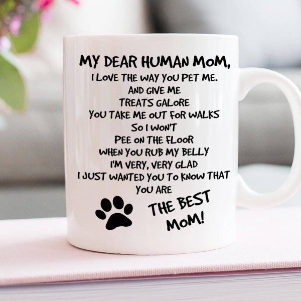 I Love The Way You Pet Me, Dad Mom Pet Lover Personalized Coffee Mug White Mug, Gift For Dad Mom