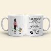 I Love The Way You Pet Me, Dad Mom Pet Lover Personalized Coffee Mug White Mug, Gift For Dad Mom
