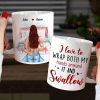I Love To Wrap Both My Hand Personalized White Mug