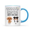 I Love Treats But I Love You Most Watercolor Cute Dogs Personalized Mug