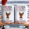 I Love Treats I Love Walkies I Love Toys I Love Naps Merry Christmas - Personalized Custom Coffee Mug - DOG073_MG