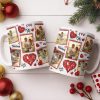 I Love You Be My Love With Hearts And Couple Photos - Personalized Custom Coffee Mug - CPL1223_MG