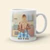 I Love You Cos You Turn Me On Personalized Naughty Couple Mug, Gift For Couple