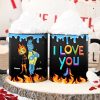 I Love You, Couple Gift, Personalized Mug, Fire And Water Couple Mug 01HTHN111223