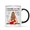 I Love You Either Way Inappropriate Couple Kissing - Personalized Mug - Funny Gift For Partner Gift For Her Gift For Him