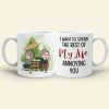 I Love You Even More Than You Annoy Me, Personalized Funny Couple White Mug