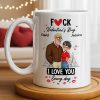 I Love You Every Day Hearts And Lip Prints - Personalized Custom Coffee Mug - CPL1350_MG