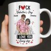 I Love You Every Day Hearts And Lip Prints - Personalized Custom Coffee Mug - CPL1350_MG