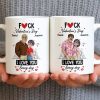 I Love You Every Day Hearts And Lip Prints - Personalized Custom Coffee Mug - CPL1350_MG