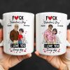 I Love You Every Day Hearts And Lip Prints - Personalized Custom Coffee Mug - CPL1350_MG