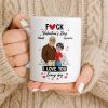 I Love You Every Day Hearts And Lip Prints - Personalized Custom Coffee Mug - CPL1350_MG