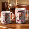 I Love You Every Day Kissing Couple - Personalized White Edge-to-Edge Mug