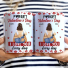 I Love You Every Day Sexy Couple - Personalized White Edge-to-Edge Mug