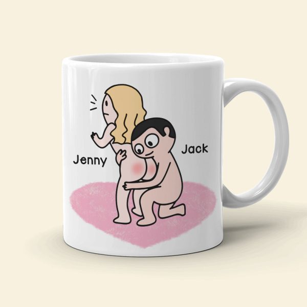 I Love You for Who You Are But That Butt Sure is A Bonus - Personalized Butt Couple Mug - Gift For Couple