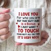 I Love You for Who You Are But That Butt Sure is A Bonus - Personalized Butt Couple Mug - Gift For Couple