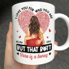 I Love You For Who You Are Hugging Couple - Personalized Mug