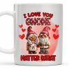 I Love You Gnome Matter What Cute Couple Gnomes - Personalized Custom Coffee Mug - CPL322_MG