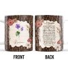I Love You Life Is Filled With Hard & Good Times Tree Bark And Flowers Design - Personalized Custom Coffee Mug - DAU107_MG