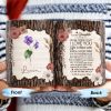 I Love You Life Is Filled With Hard & Good Times Tree Bark And Flowers Design - Personalized Custom Coffee Mug - DAU107_MG