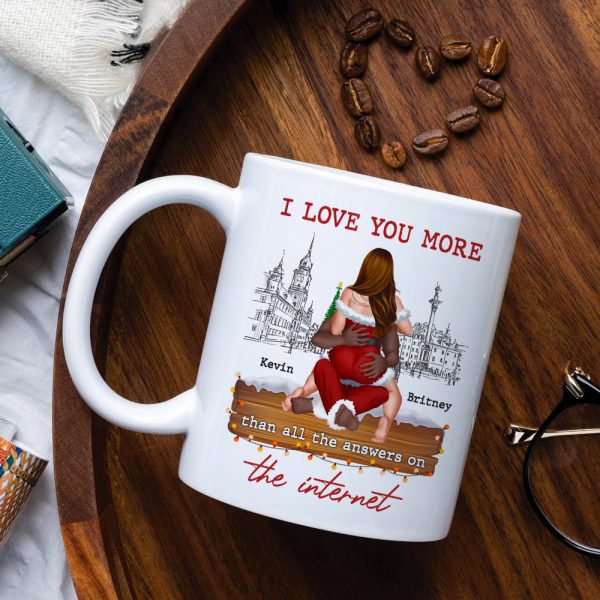 I Love You More, Personalized Coffee Mug, Christmas Gifts For Couple
