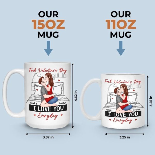 I Love You More Than Chocolate - Couple Personalized Custom Mug - Valentine Gift For Husband Wife, Anniversary