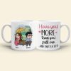 I Love You More Than You Sulk Me - Personalized Funny Couple Mug - Gift For Couple