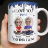 I Love You More, The End I Win, Cartoon Couple - Personalized Custom Coffee Mug - CPL1231_MG