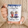 I Love You More, The End I Win, Cartoon Couple - Personalized Custom Coffee Mug - CPL1231_MG